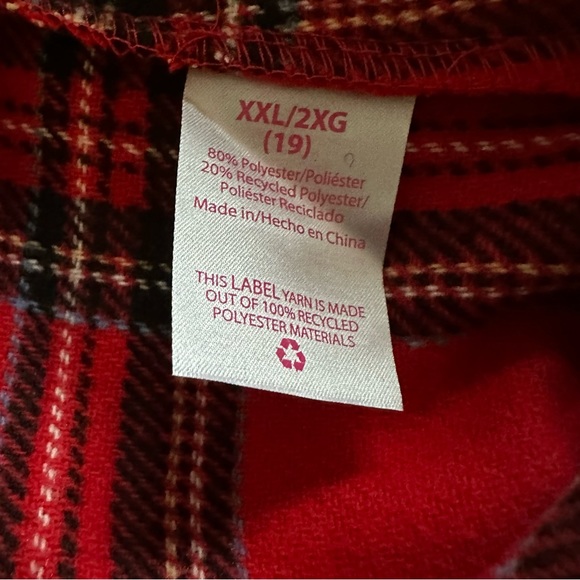 No Boundaries Tartan Skirt Red size XXL 12 Women - Picture 4 of 10